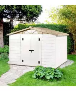 CASETTA DA GIARDINO IN PVC GAROFALO "TUSCANY 280" L.309 X P.261 X H.225 CM